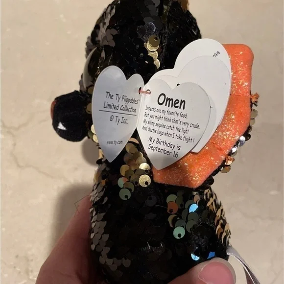 Ty Beanie flippables Jinx and Omen Halloween - Picture 5 of 6